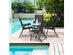 Costway Set Of 4 Folding Sling Chairs Patio Furniture Camping Pool Beach With Armrest 