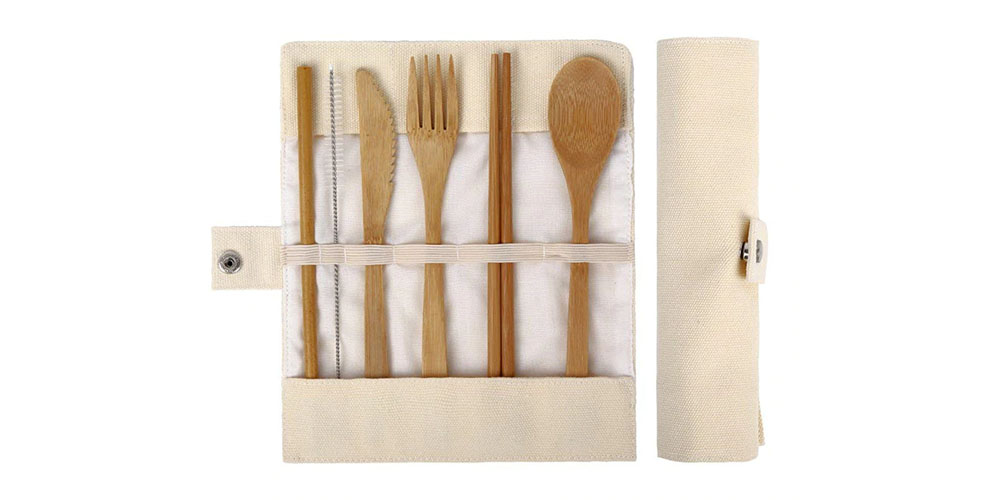 Bamboo Travel Cutlery Set