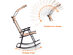 Costway Folding Rocking Chair Rocker Porch Zero Gravity Furniture Sunshade Canopy - Beige