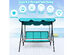 Costway 3 Person Patio Swing Canopy Yard Furniture Blue