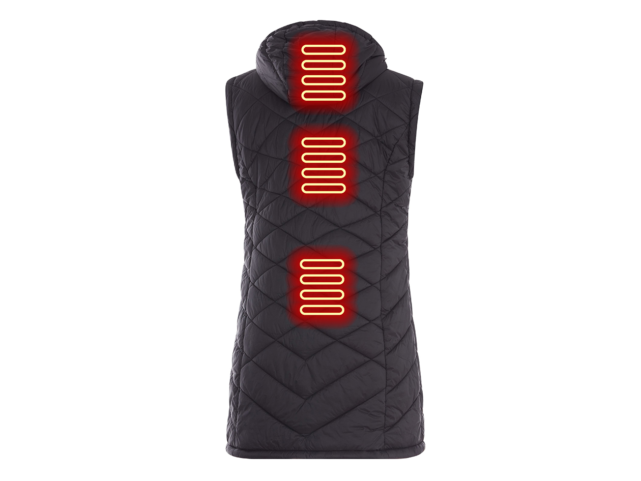 Women's Helios Hybrid Heated Coat with Power Bank (Black/XL)