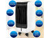 Costway Evaporative Air Cooler Portable Fan Conditioner Cooling Black