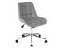 Costway Mid Back Armless Office Chair Adjustable Swivel Fabric Task Desk Chair - Gray