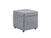Harrison Storage Cube Ottoman Light Grey