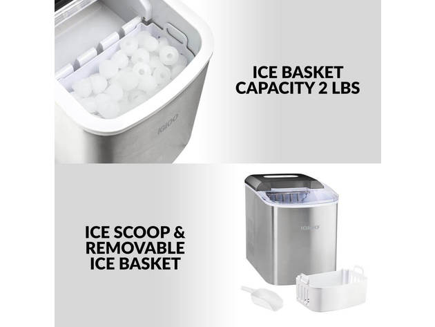 IGLOO ICEB26SS 26 lb. Portable Ice Maker - Stainless Steel | Charlie Kirk