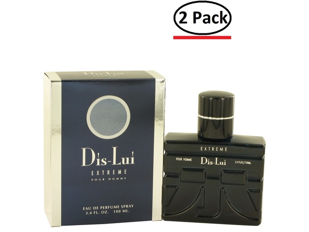 Dis Lui Extreme by YZY Perfume Eau De Parfum Spray 3.4 oz for Men (Package of 2)