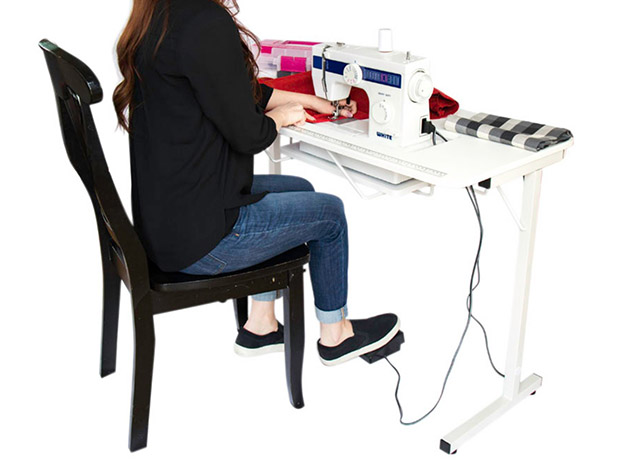 portable folding sewing table