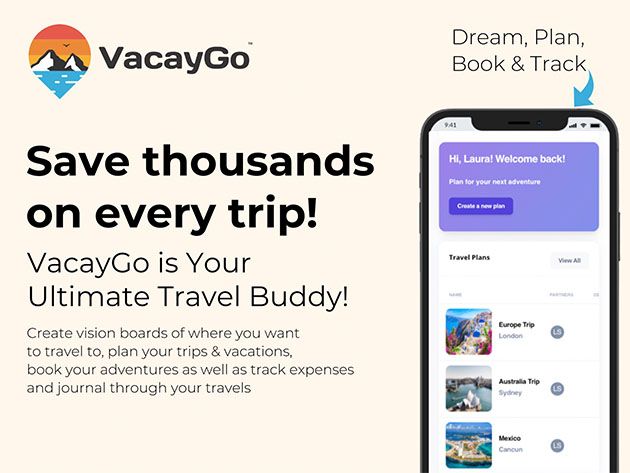 VacayGo™ Ultimate AI Travel Deals & Planning Tool: Lifetime Pro Subscription