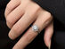 4-Piece Elegant Moissanite Jewelry Gift Set with Adjustable Ring