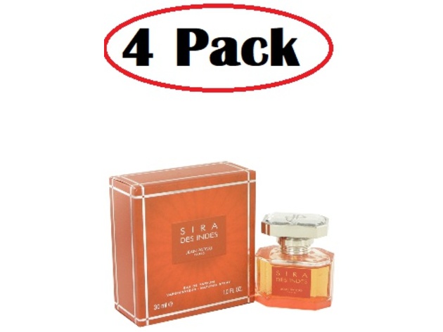 4 Pack of Sira Des Indes by Jean Patou Eau De Parfum Spray 1 oz