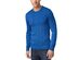 John Ashford Mens Solid Stripe-Texture Crewneck Sweater XXL City Blue