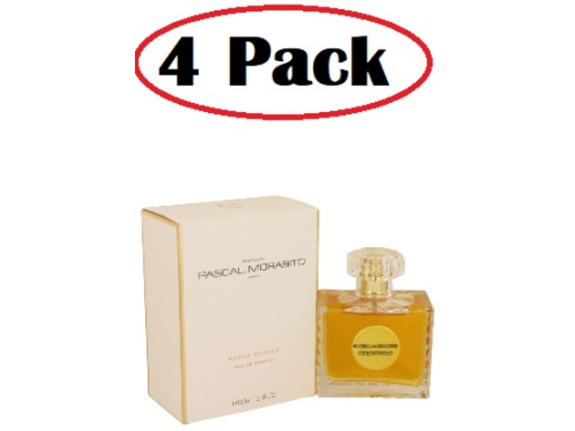 4 Pack of Perle Royale by Pascal Morabito Eau De Parfum Spray 3.4 oz