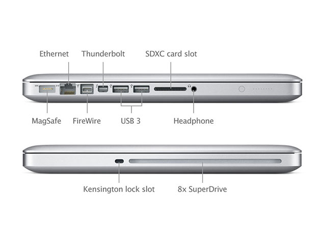 Apple MacBook Pro 13.3" i5 2.5GHz, 4GB RAM, 500GB HDD, Silver (Refurbished)