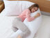 Cheer Collection Hypoallergenic Down Alternative 100" Total Body Pillow