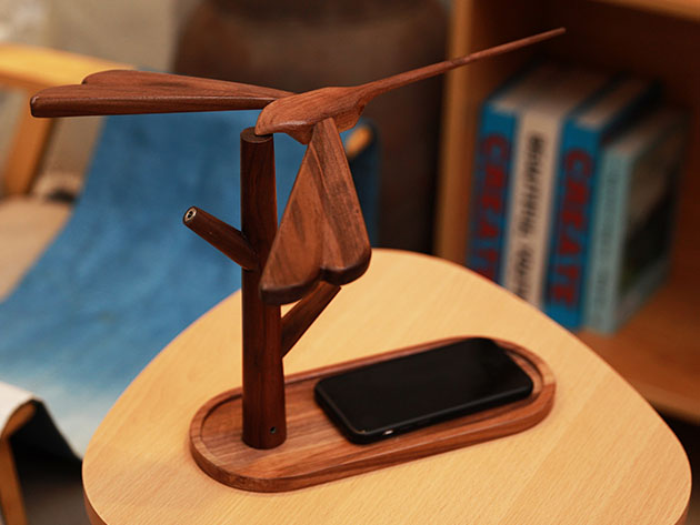 LampDepot Dragonfly Balancing Lamp (Black Walnut)