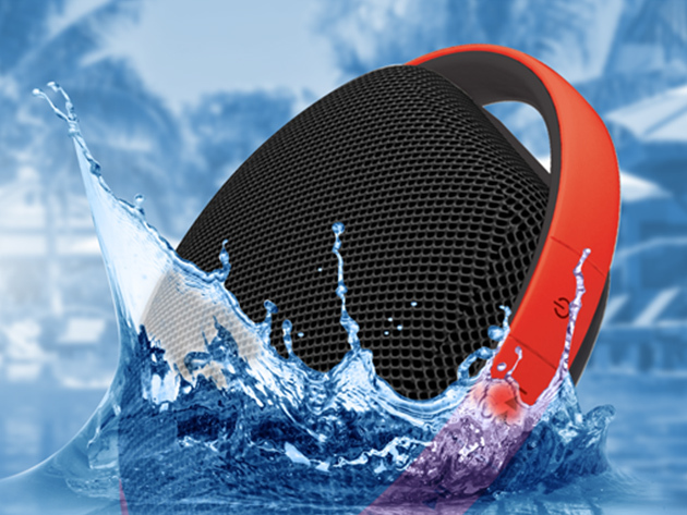 MiiShower Bluetooth Waterproof Speaker (Black/Red)