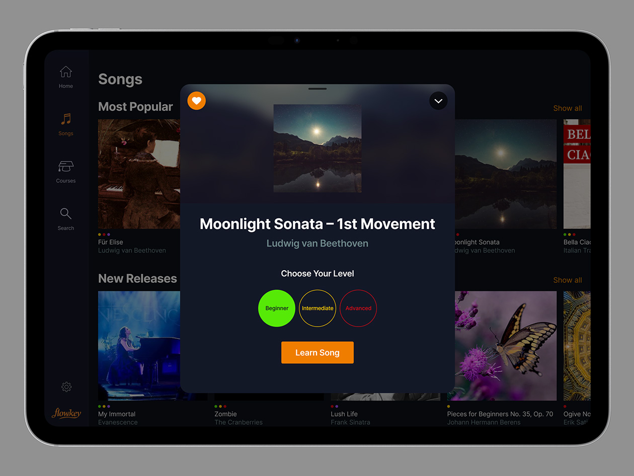 flowkey Piano Learning App - Classic Plan: 5-Year Subscription
