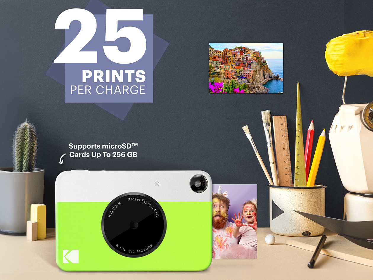 Kodak Printomatic Instant Print Camera (Green)