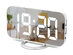 Mirrored Digital Alarm Clock With Dual USB Ports