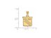 SS 14k Yellow Gold Plated NHL New York Rangers Small Pendant
