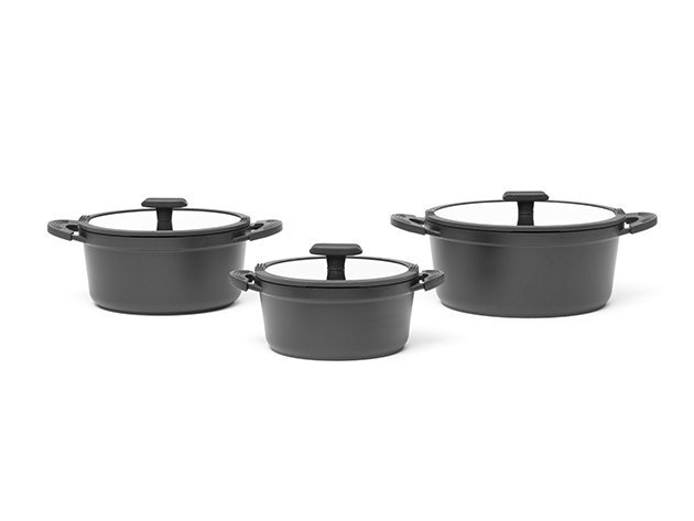 Ausker Non-Stick 3-Pot Set