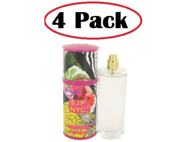 4 Pack of SJP NYC by Sarah Jessica Parker Eau De Parfum Spray 3.4 oz