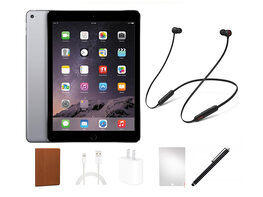 Apple iPad Air 2nd Gen (2014) 32GB Space Gray (Refurbished: Wi-Fi Only) + Beats Flex Headphones Bundle	