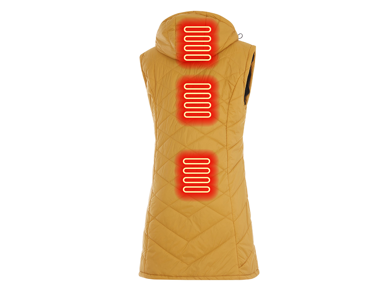 Women's Helios Hybrid Heated Coat (Golden/Large)