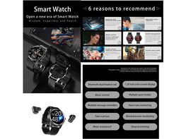 PADY X6 2 in 1 Smart Watch with Earbuds Smartwatch