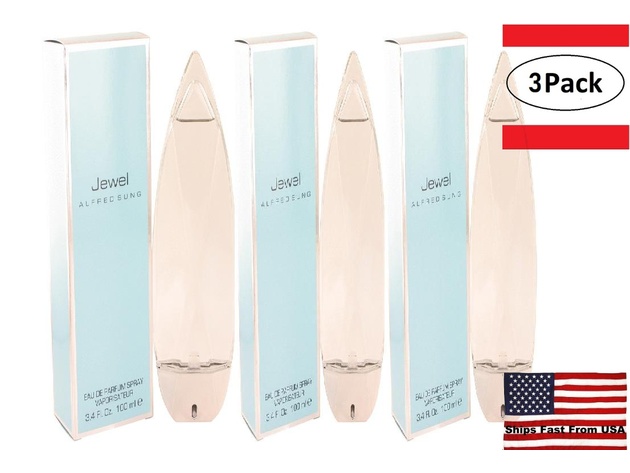 3 Pack Jewel by Alfred Sung Eau De Parfum Spray 3.4 oz for Women