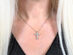 Enduring Faith Cross Simulated Diamond Necklace