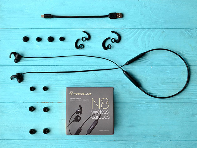 TREBLAB N8 Sport Bluetooth Earbuds