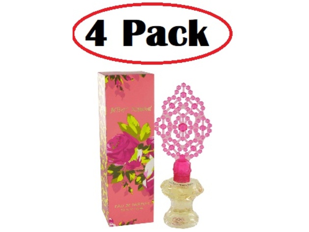 4 Pack of Betsey Johnson by Betsey Johnson Eau De Parfum Spray 1 oz