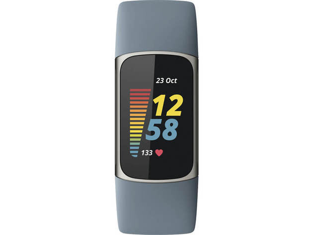 Fitbit FB421SRBU Charge 5 Advanced Fitness & Health Tracker - Platinum