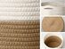 Potey 12"x12" Woven Cotton Rope Plant Basket