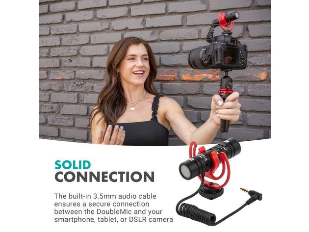 Dual-Sided Capsule Shotgun Microphone | DoubleMic | Movo