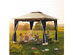 Costway 2-Tier 10'x10' Gazebo Canopy Tent Shelter Awning Steel Patio Garden Outdoor 