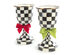 MacKenzie-Childs Courtly Check Enamel Pedestal Vase - Green Bow