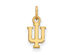 14k Yellow Gold Indiana U XS (Tiny) 'IU' Charm or Pendant