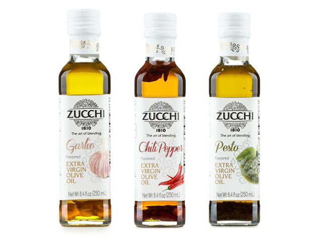 ZUCCHI Olive Oil Set (Garlic, Chilli Pepper, & Pesto)