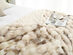 Soft Space Faux Fur Throw Blanket (Nude)