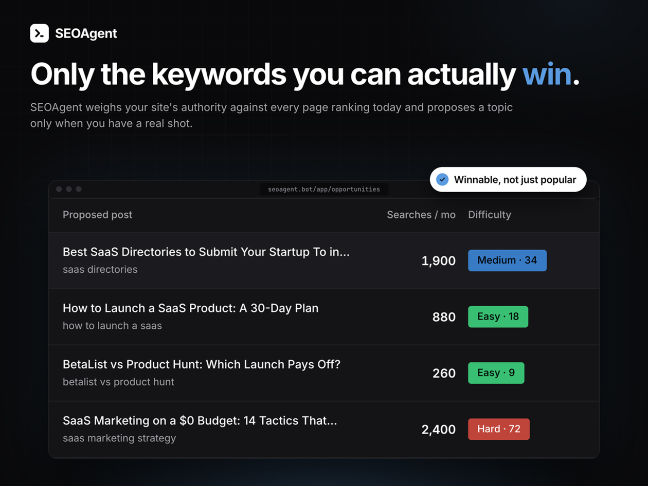 SEOAgent: Lifetime Subscription (Tier 1)