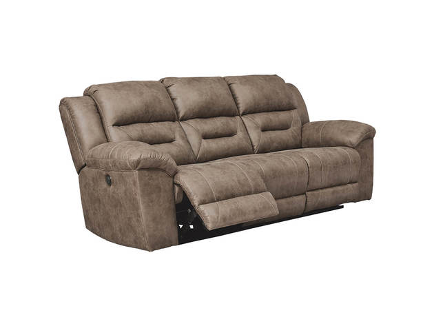 Ashley Signature Design 3990587 Stoneland Power Reclining Sofa - Fossil ...