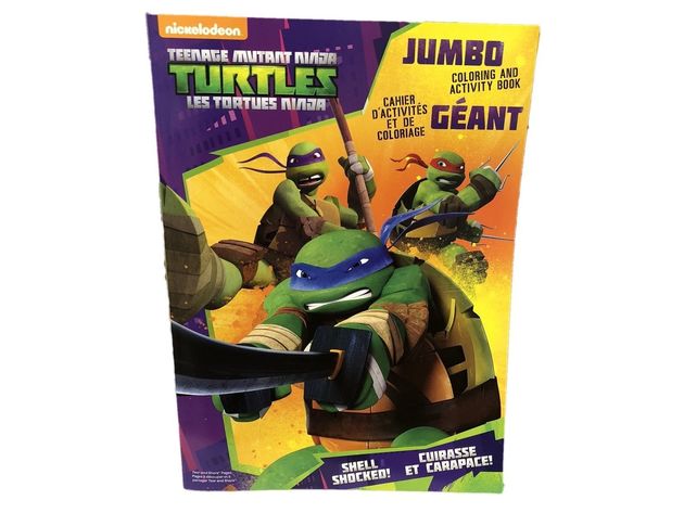 Coloring Book - Ninja Turtles - French & English - Shell Shocked