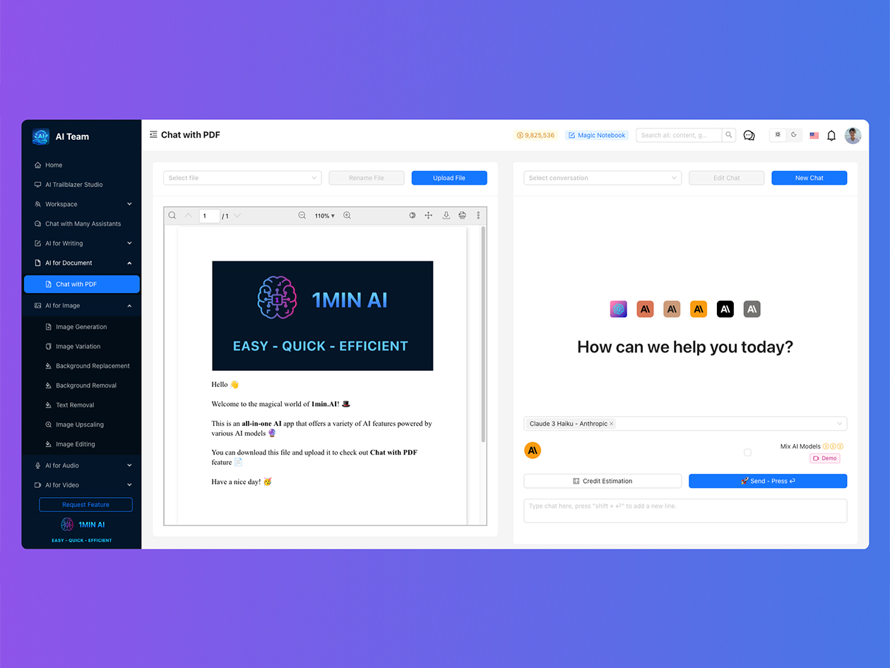 1min.AI: 3-Year Subscription (Advanced Business Plan)