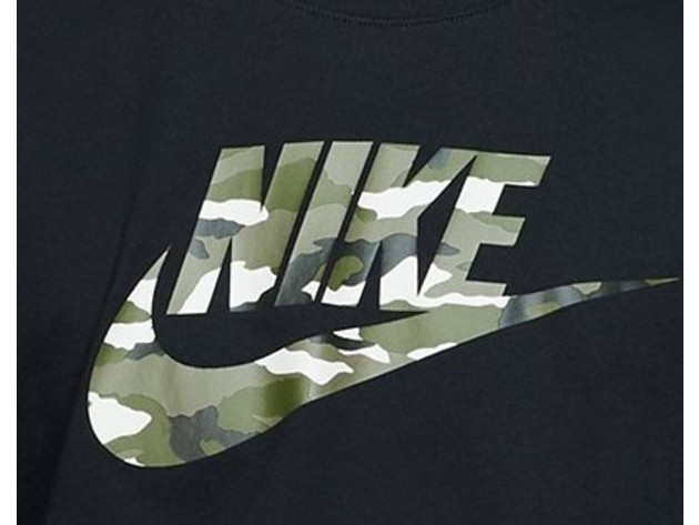 Nike Men's Camo-Logo T-Shirt Black Size Large | StackSocial