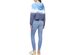 Calvin Klein Women's Cropped Tie-Dye Graphic Hoodie Blue  Size Large