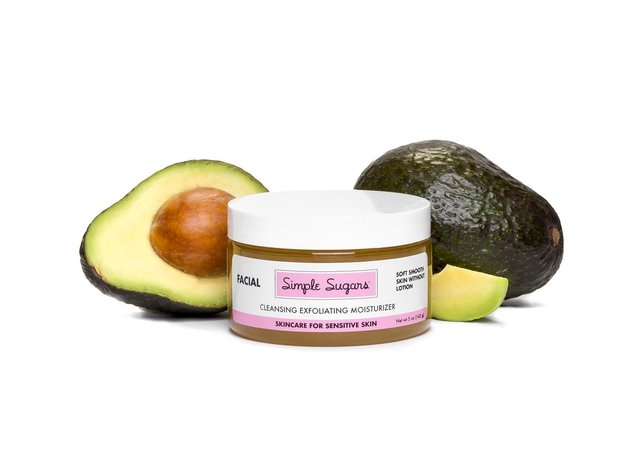 Simple Sugars All Natural Avocado Facial Scrub 5oz