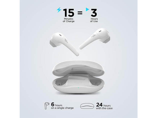 1MORE ComfoBuds 2 True Wireless Headphones (Mica White)