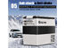 Costway 55 Quarts Portable Electric Car Cooler Refrigerator/Freezer Compressor Camping - White + Gray
